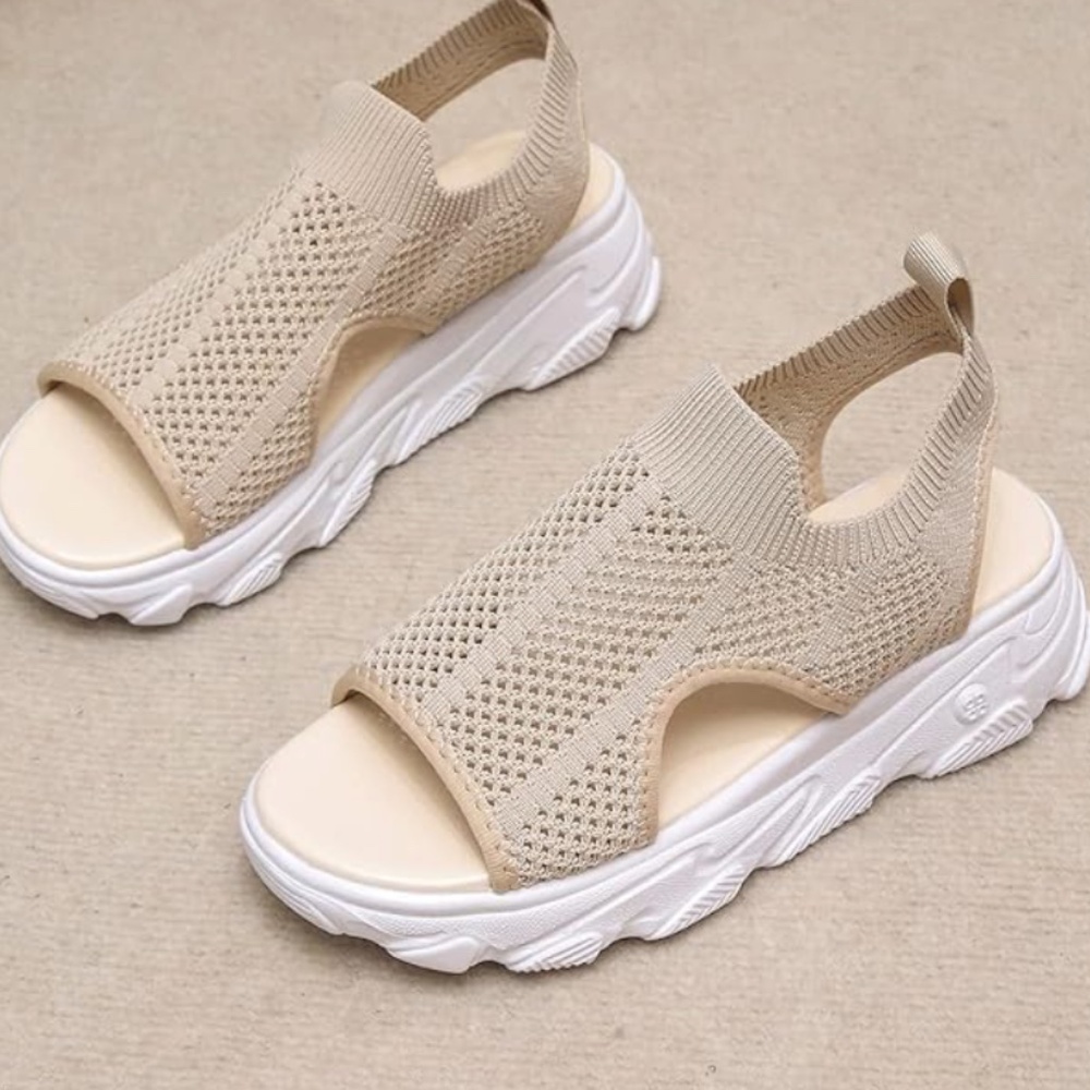 NEW mesh platform wedge sandal/ sneaker, 38 (7.5) - Picture 4 of 4